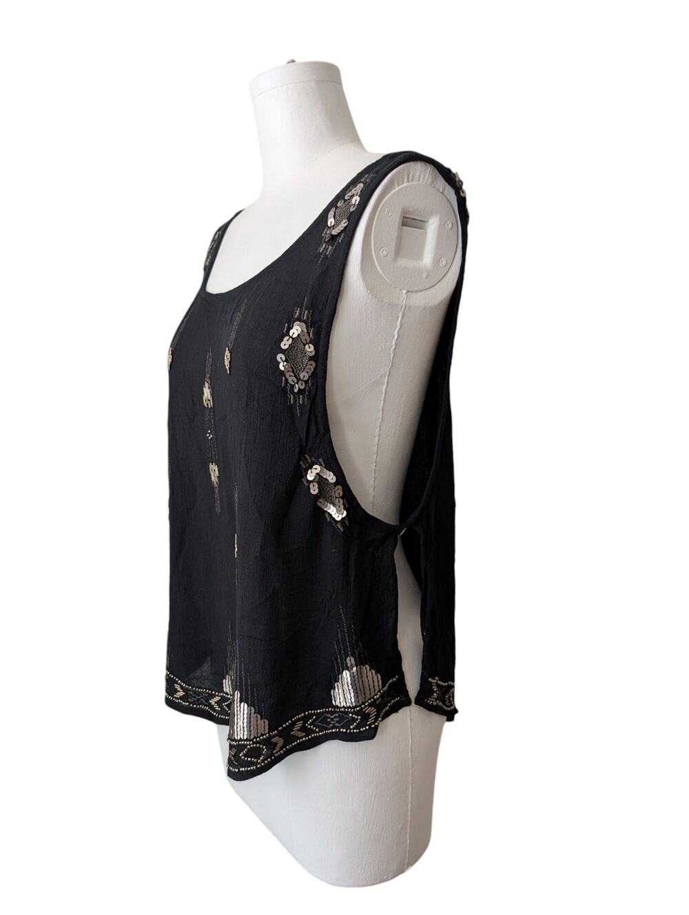 Free People beaded tank top